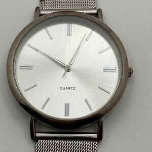 Silver mens watch